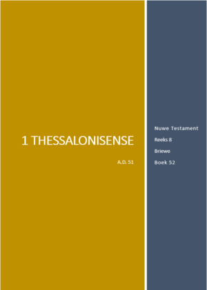 Boek 52 - 1 Tessalonisense