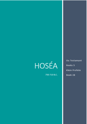 Boek 28 - Hoséa